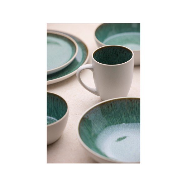 Bijela/zelena zdjelica od kamenine 400 ml Gastro White/Green – Bitz-image-2