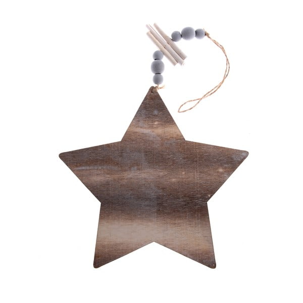 Drveni viseći ukras u obliku zvijezde Dakls duljina 22,5 cm