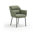 Zelena podstavljena blagovaonska stolica s naslonima za ruke Sadira – Teulat