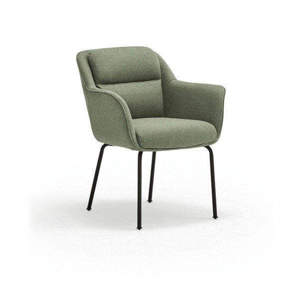 Zelena podstavljena blagovaonska stolica s naslonima za ruke Sadira – Teulat