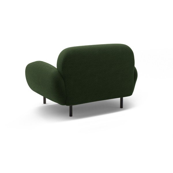 Zelena fotelja od bouclé tkanine Poppy – Micadoni -image-2