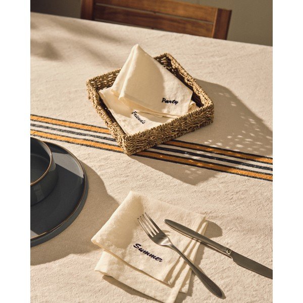 Tekstilni ubrusi u setu 4 kom 40x40 cm Vallcanera – Kave Home-image-1