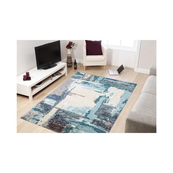 Plavi tepih Eco Rugs Leonore, 135 x 200 cm-image-1