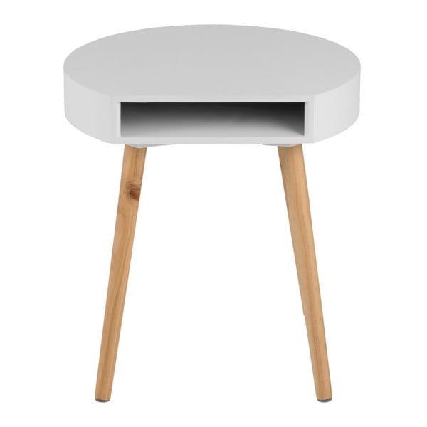 Bijeli stolić s pregradicom Actona Ela-image-1