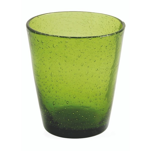 Set od 6 zelenih čaša od puhanog stakla Villa d&#39;Este Cancun, 330 ml