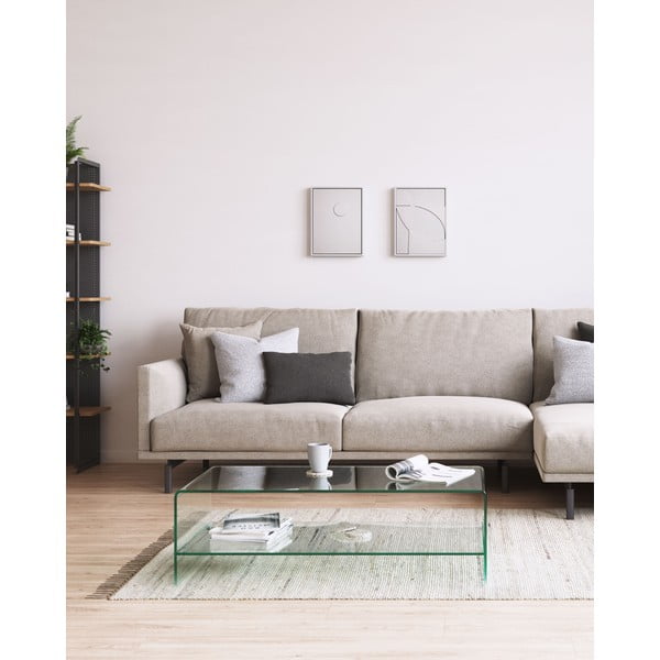 Stakleni stolić za kavu 55x110 cm Burano – Kave Home-image-3