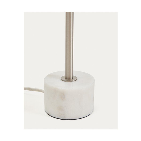 Metalna stolna lampa u srebrnoj boji (visina 32,5 cm) Lynor – Kave Home-image-4