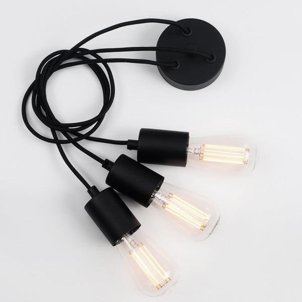 Crna trodijelna lampa Sotto Luce Cero Basic-image-4