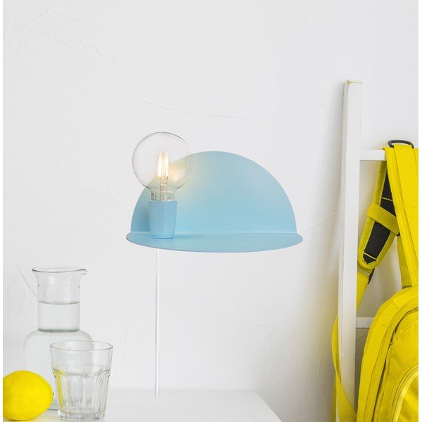 Plava zidna svjetiljka s policom Homemania Decor Shelfie-image-2