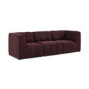 Bordo baršunasti sofa 255 cm Aloha – Makamii