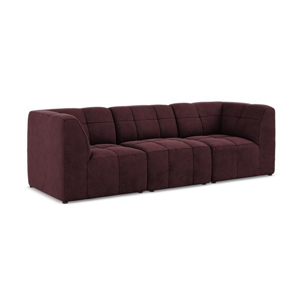 Bordo baršunasti sofa 255 cm Aloha – Makamii