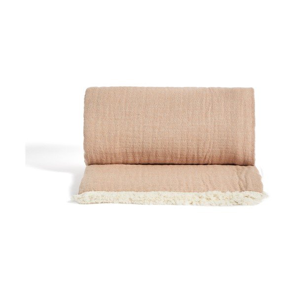 Deka za bebe od muslina u boji lososa 130x170 cm Nafine – Kave Home