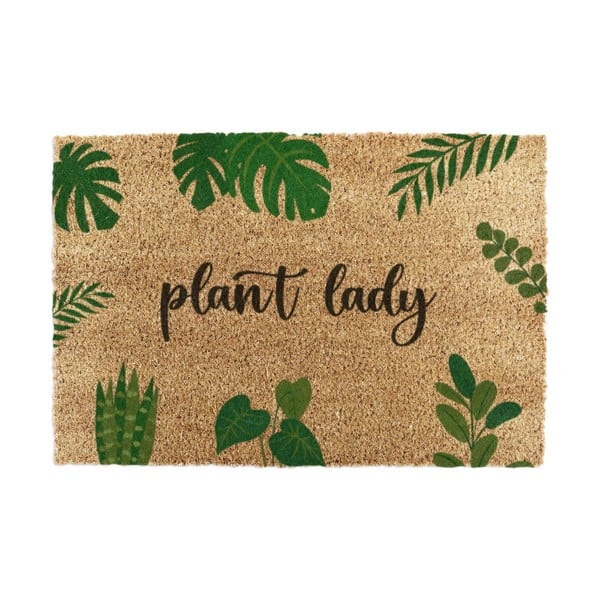 Otirač od kokosovih vlakana 40x60 cm Plant Lady – Artsy Doormats