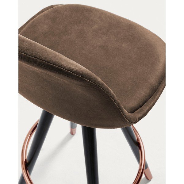 Smeđa barska stolica (visine sjedala 75 cm) Slad – Kave Home-image-3