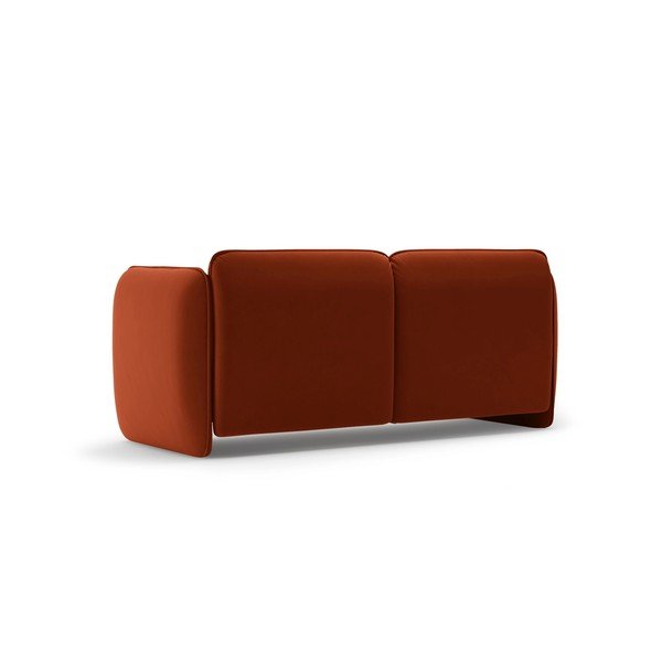 Ciglasta baršunasti sofa 168 cm Georgia – Micadoni -image-3