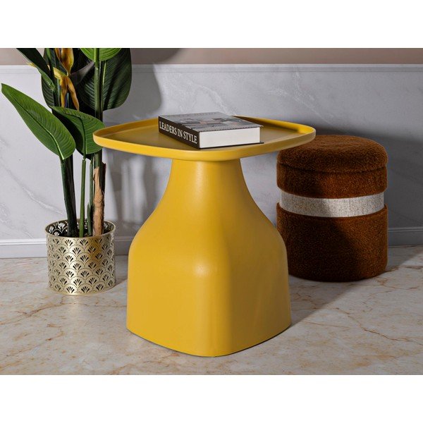 Plastični okrugao pomoćni stol ø 48 cm Gea – Mauro Ferretti-image-1