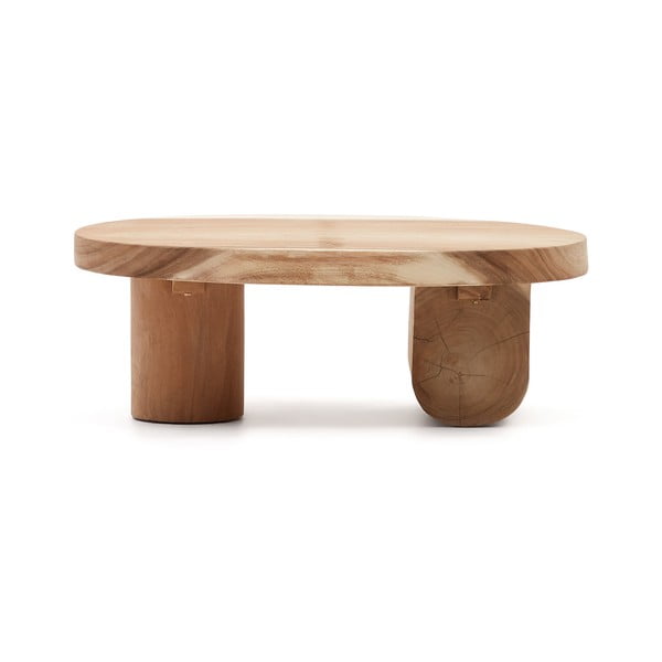 Stolić za kavu od masivnog drva munggura u prirodnoj boji 60x90 cm Mosi – Kave Home