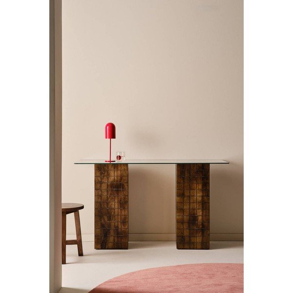 Radni stol od masivnog manga 48x140 cm Damen – Jotex-image-2