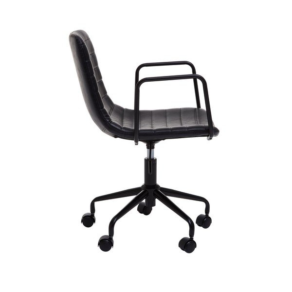 Crna uredska stolica od umjetne kože Forbes – Premier Housewares-image-3