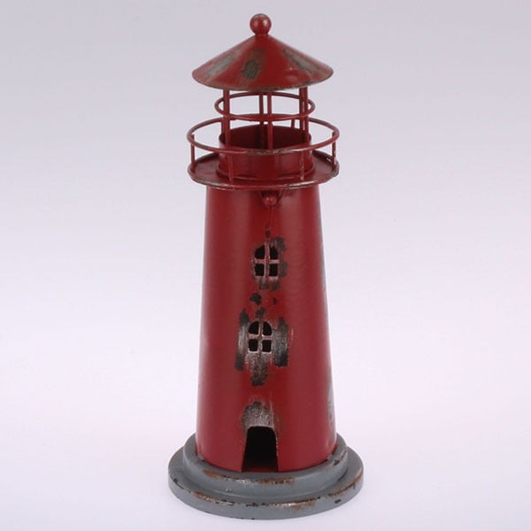 Metalni viseći svijećnjak Red Lighthouse, 22 cm