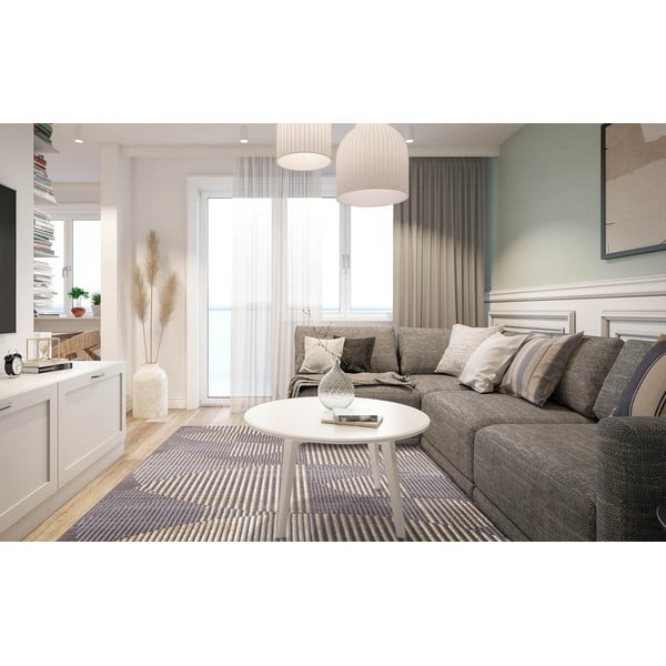 Sivi vuneni tepih 100x180 cm Shades – Agnella-image-1