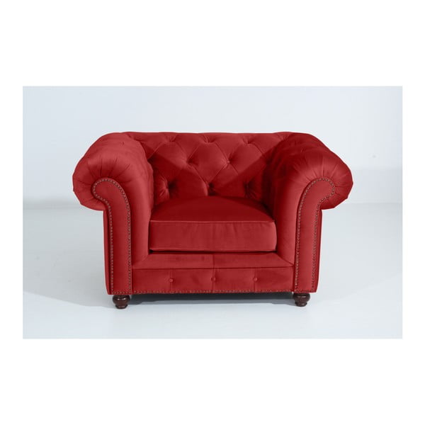 Cigla crvena fotelja Max Winzer Orleans Velvet