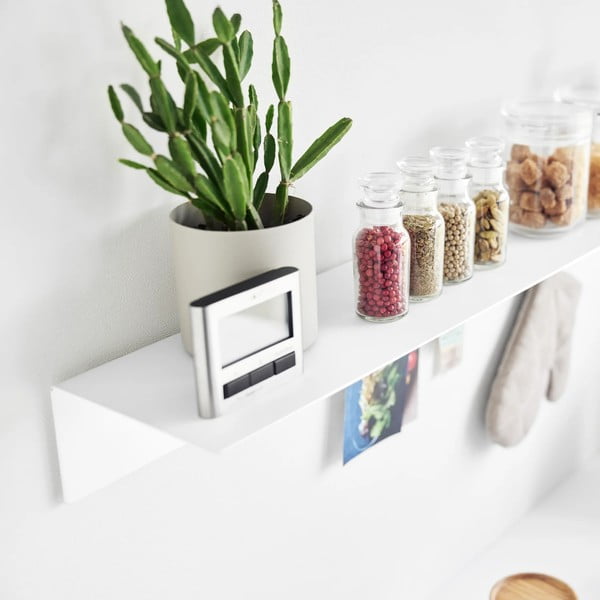 Bijela metalna polica 90 cm – YAMAZAKI-image-2