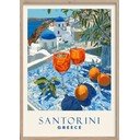 Tiskana slika s okvirom 50x70 cm Santorini – Styler