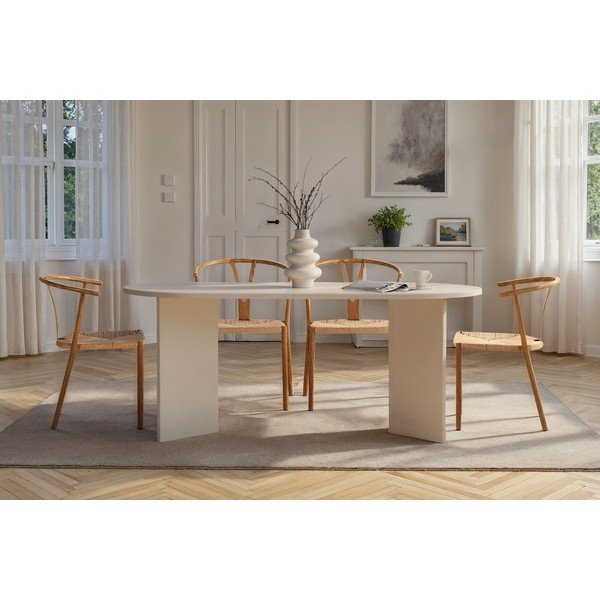 Blagovaonski stol u polusjajnom dekoru 89,5x180 cm Sablin – Kalune Design-image-2