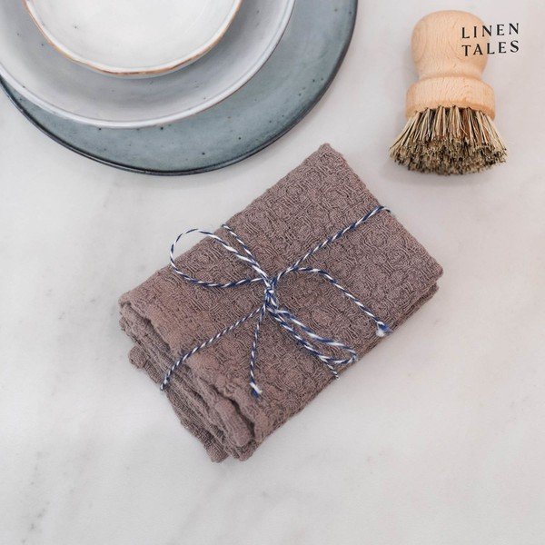Laneni ručnici u setu od 2 kom 26x26 cm - Linen Tales-image-3