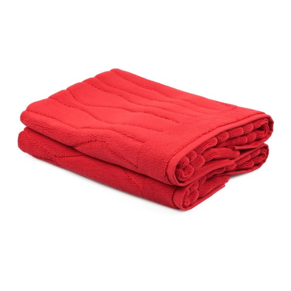 Set od 2 crvena ručnika Beverly Hills Polo Club Gartex, 50 x 75 cm