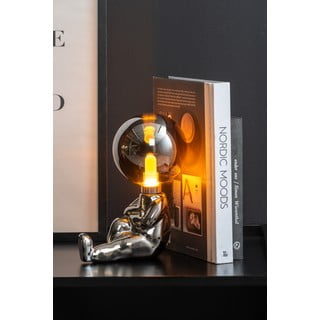 LED stolna lampa s mogućnosti zatamnjivanja u srebrnoj boji sa staklenim sjenilom (visina 22,5 cm) Joey – Leitmotiv