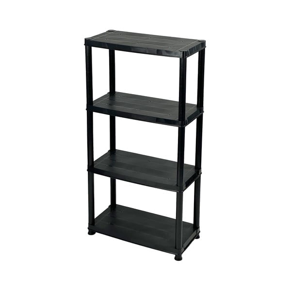 Crni plastični regal za radionicu 61x130 cm – Addis