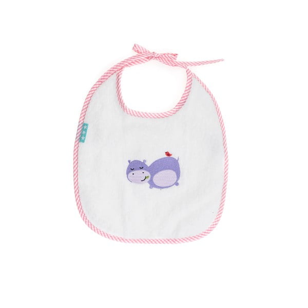 Hippo Pink bib, 2 kom-image-1