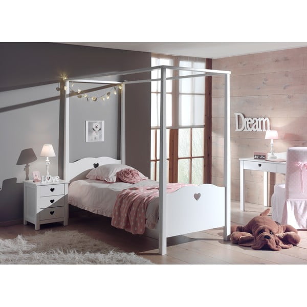 Bijeli dječji noćni ormarić Vipack Amori-image-1