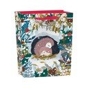 Poklon vrećica s božićnim motivom 25x10 cm Snowy Sanctuary – Roger la Borde