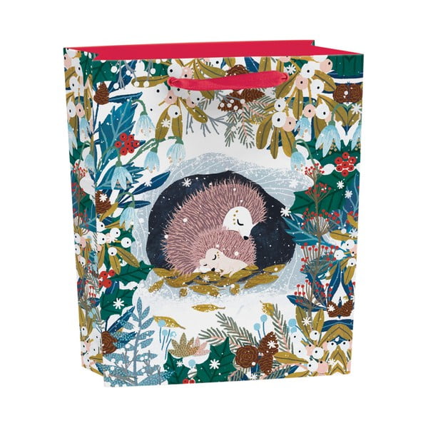 Poklon vrećica s božićnim motivom 25x10 cm Snowy Sanctuary – Roger la Borde