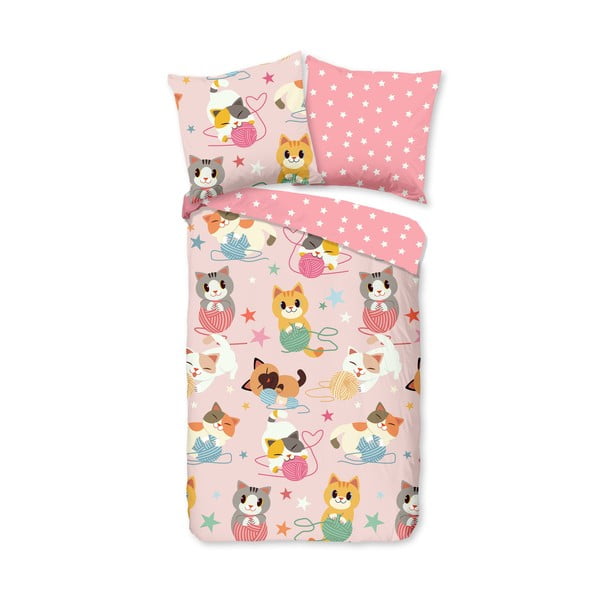 Pamučna dječja posteljina za krevet 140x200 cm Cats - Bonami Selection