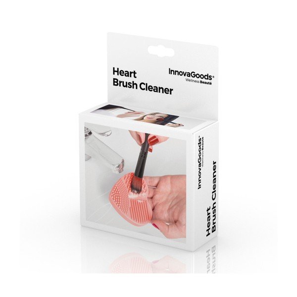 InnovaGoods Heart ručni silikonski čistači za kozmetičke četke-image-2