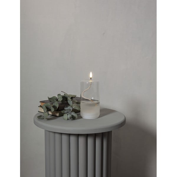 Bijela LED svijeća u Star Trading Flamme Float staklu, visina 17,5 cm-image-3