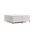 Svijetlo sivi boxspring krevet s prostorom za pohranu 160x200 cm Araya – Maison de Rêve