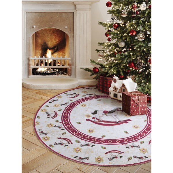 Crveni okrugao tepih s božićnim motivom ø 160 cm Toy's Delight Rocking Horse – Villeroy&Boch-image-1