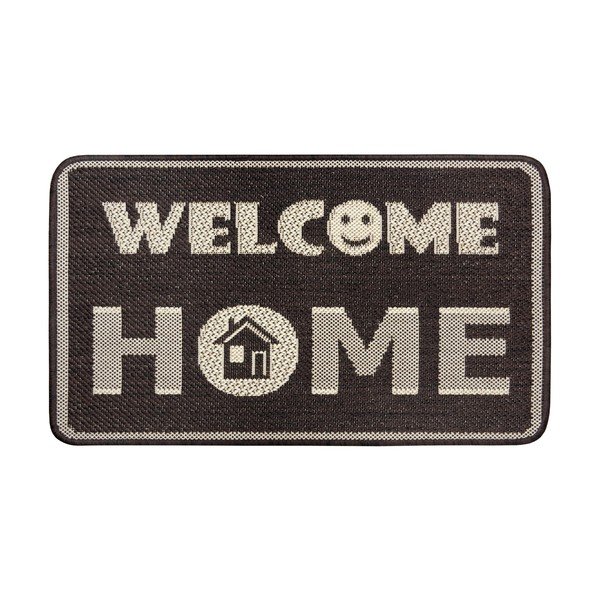 Smeđi otirač Hanse Home Weave Smiley Welcome, 50 x 80 cm