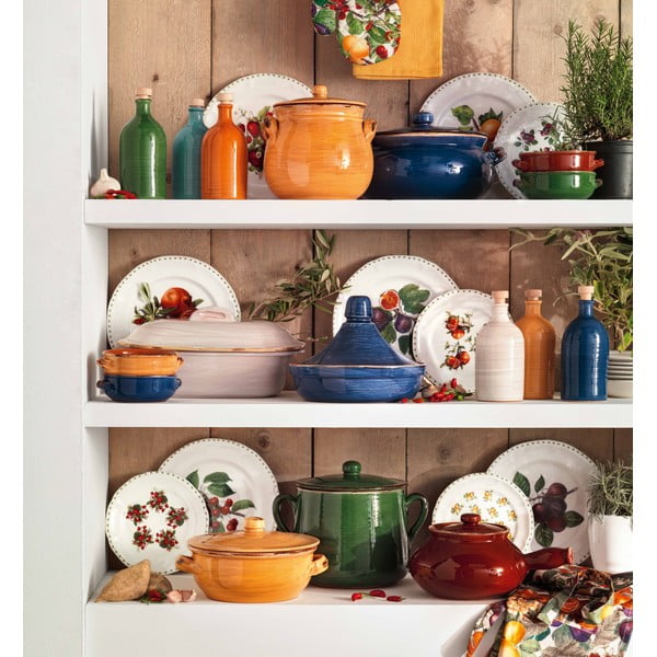 Žuta keramička boca za ulje Brandani Maiolica, 500 ml-image-2