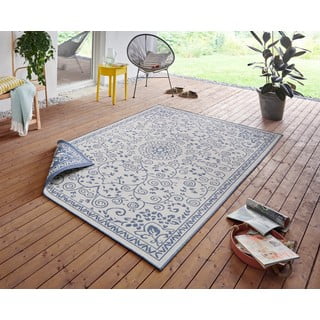 Plavo-krem vanjski tepih NORTHRUGS Leyte, 80 x 150 cm