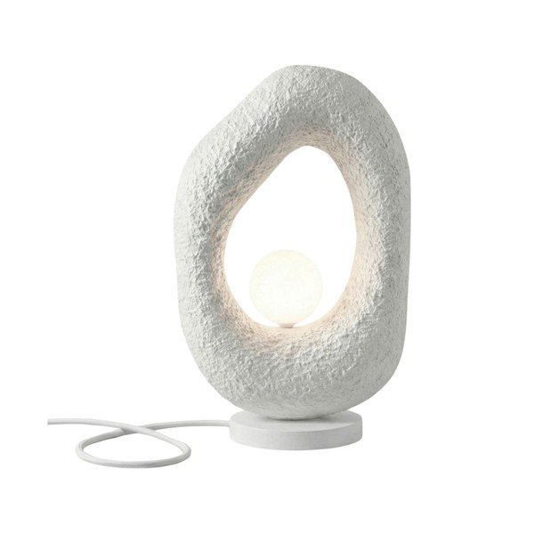 Bijela metalna stolna lampa (visina 50 cm) Lore – Opviq lights
