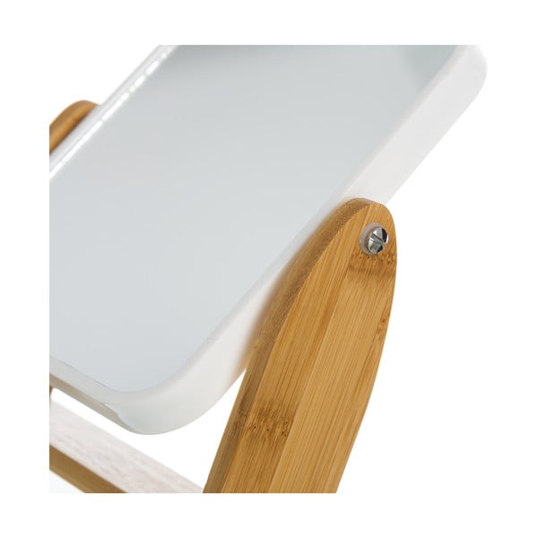 Kozmetičko ogledalo s okvirom od bambusa 16x19,5 cm – Casa Selección-image-2