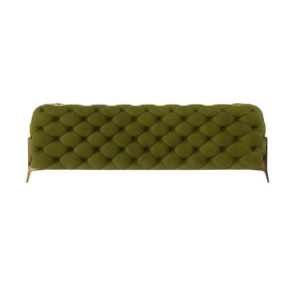 Zelena baršunasti sofa 225 cm Chelsea Bis – Ropez-image-2