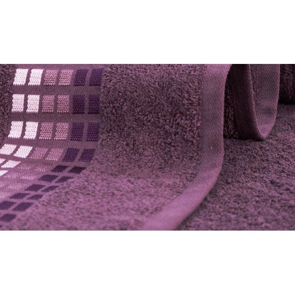 Tamno ljubičasti pamučan ručnik 50x100 cm Darwin – My House-image-1