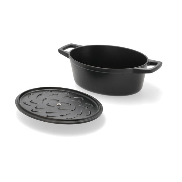 Lonac od lijevanog željeza s poklopcem prikladni za indukcijsko kuhalo 3,8 l – Holm-image-3